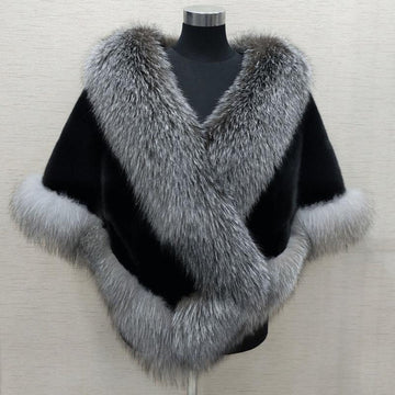 Faux Fur Winter Shawl for Women - Alina