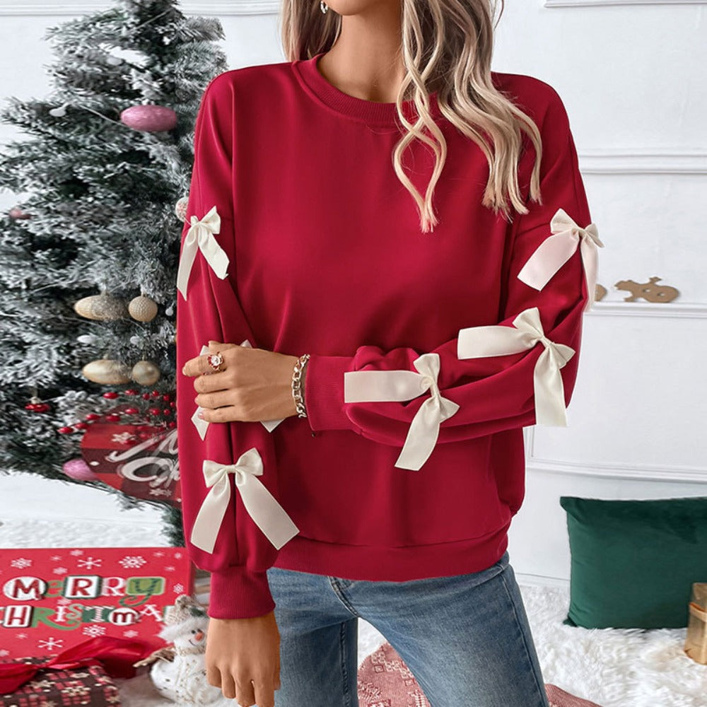 Sweatshirt with Bow Detail for Women - Rossella